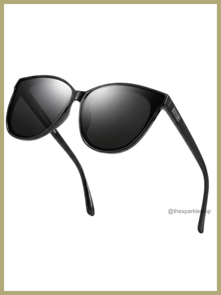 Oversized Cat Eye Sunglasses With Uv Protection